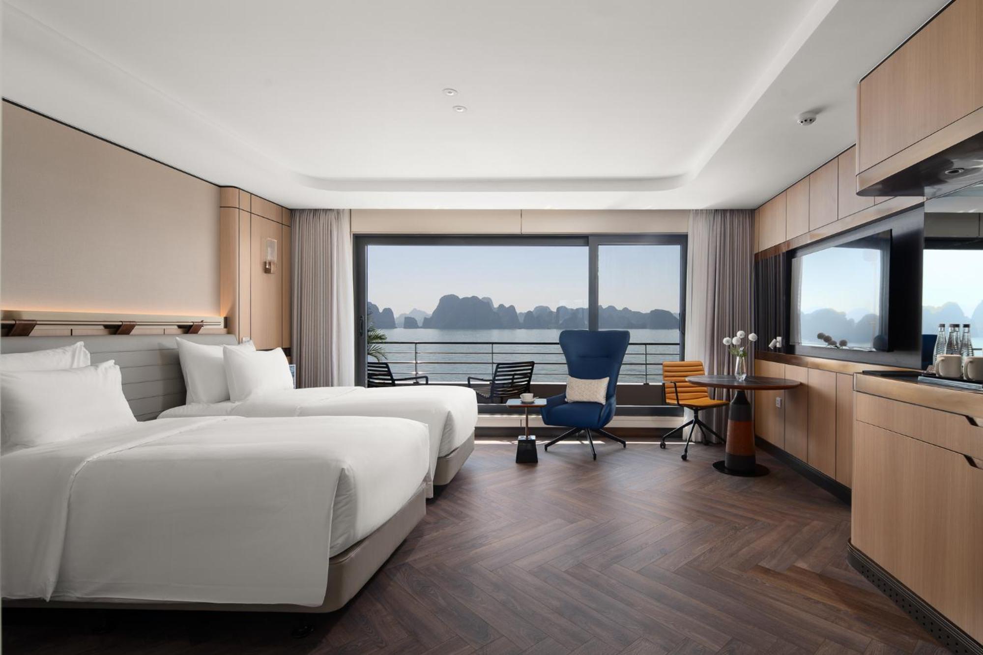 ホテル Grand Pioneers Halong Bay Cruise 1 ハロン エクステリア 写真