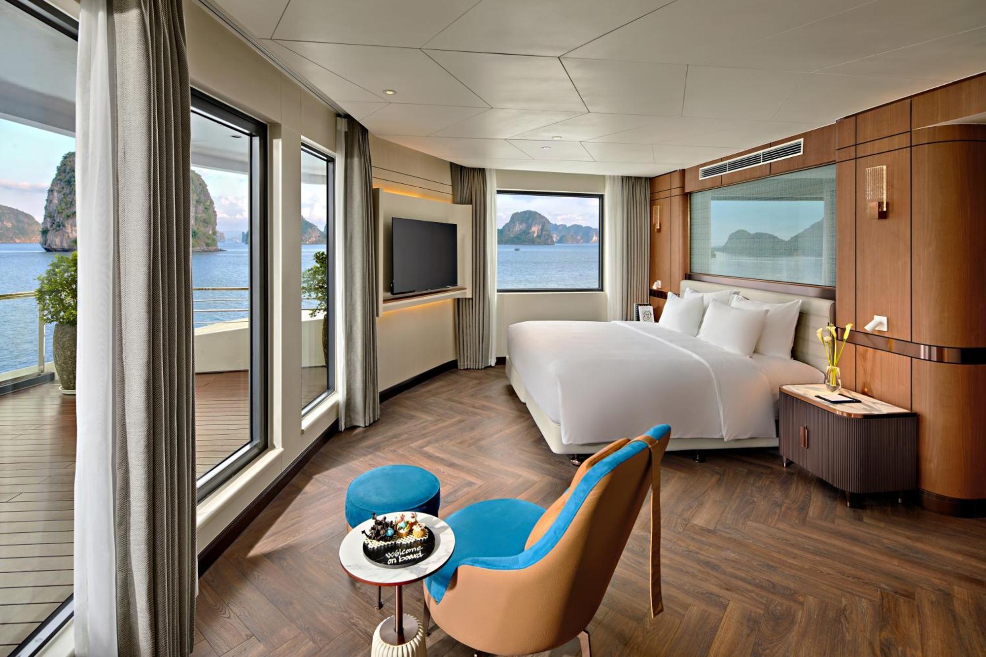 ホテル Grand Pioneers Halong Bay Cruise 1 ハロン エクステリア 写真