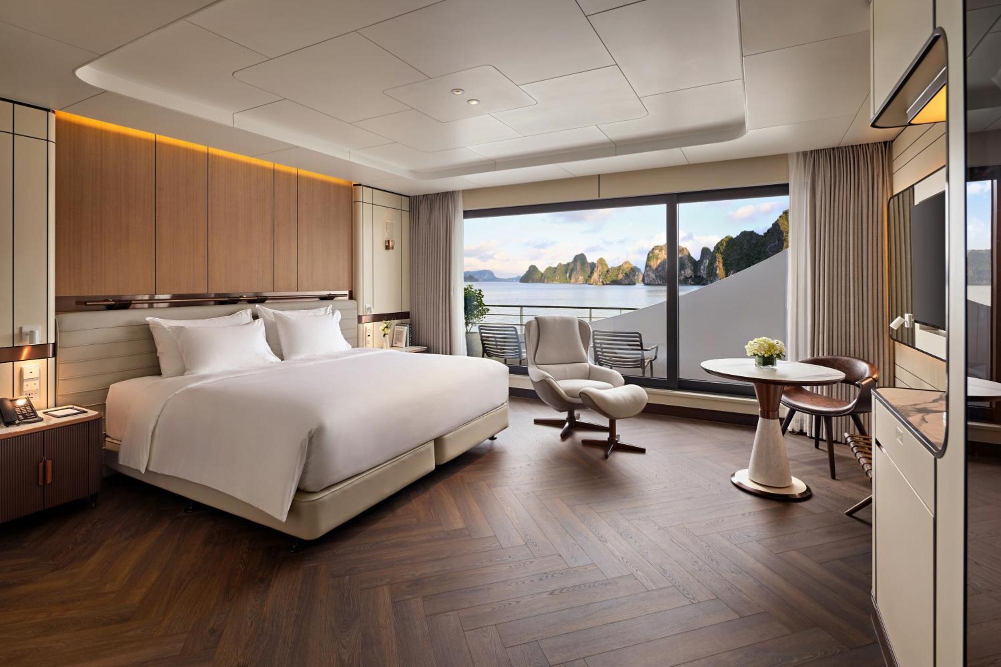 ホテル Grand Pioneers Halong Bay Cruise 1 ハロン エクステリア 写真
