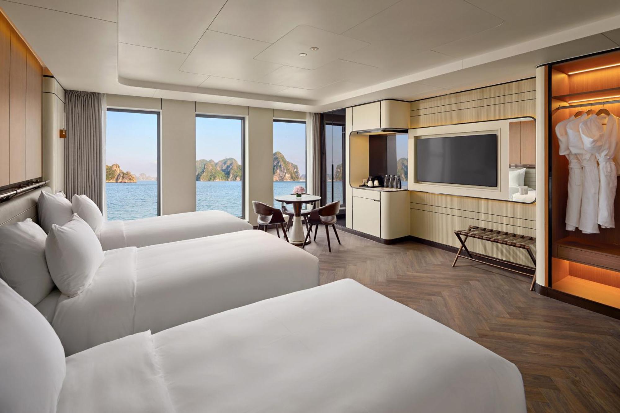 ホテル Grand Pioneers Halong Bay Cruise 1 ハロン エクステリア 写真