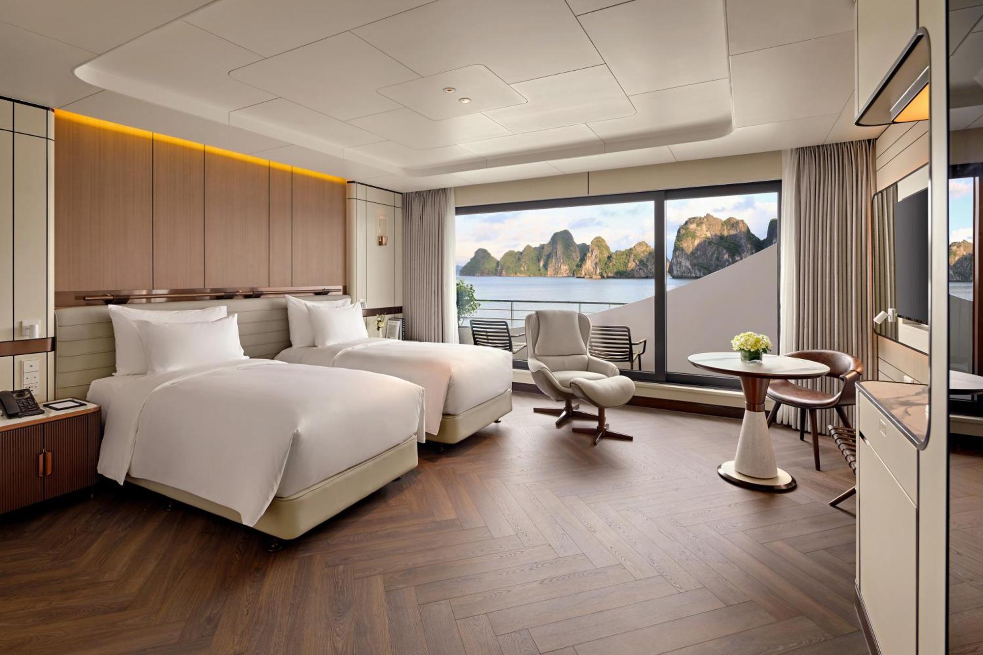 ホテル Grand Pioneers Halong Bay Cruise 1 ハロン エクステリア 写真